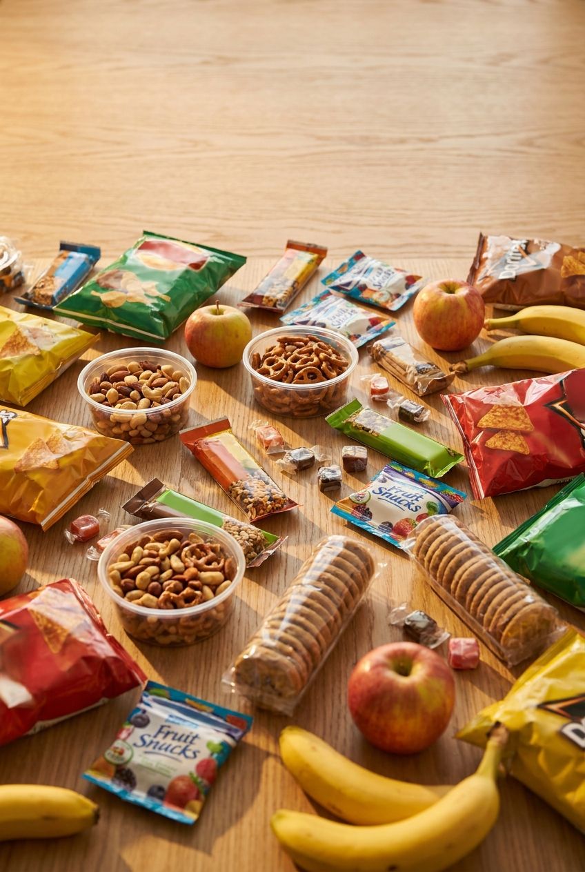 Featured image for Office Snacks: How to Stock a Workplace Pantry for $4 Per Person Per Week - focus on office snacks